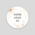 Stickers Voeux Entreprise Feu artifice logo Recto