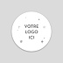 Stickers Voeux Entreprise Ho Ho Ho Logo Recto