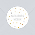 Stickers Voeux Entreprise Sticker Ocre