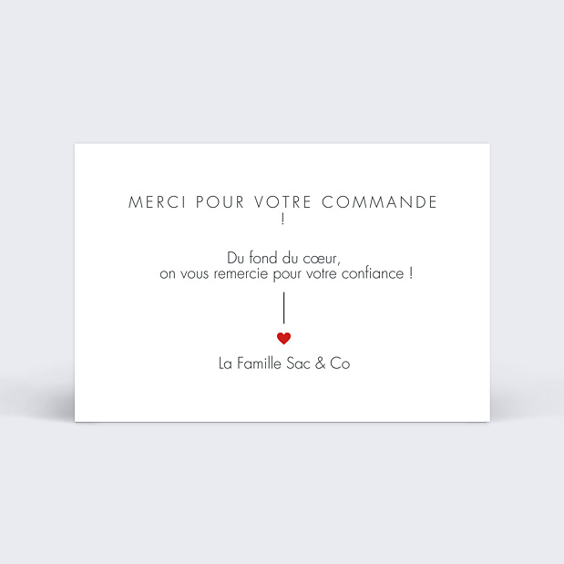 Support De Communication Merci Pour Votre Commande Popcarte