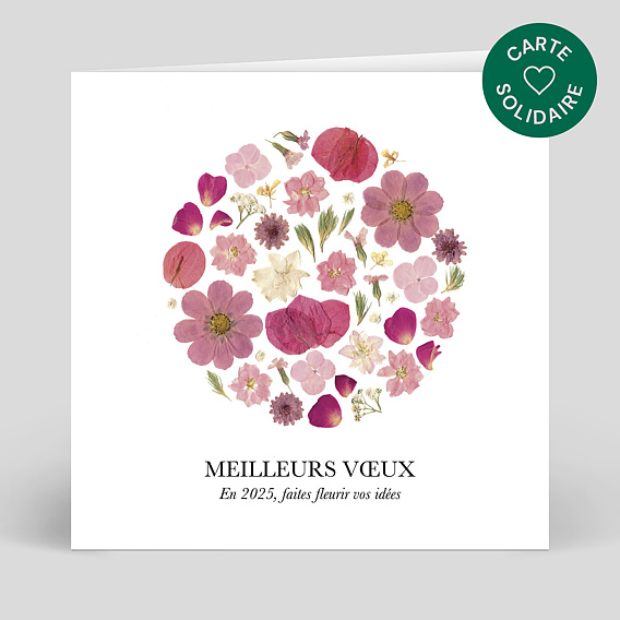 Carte de vœux solidaire Amore - Médecins Du Monde x Chemin des Marettes x Popcarte