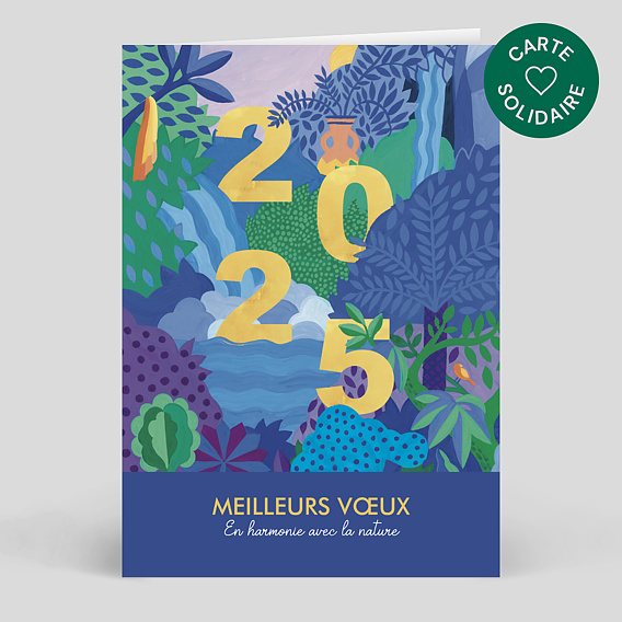 Carte de vœux solidaire Harmonie - Médecins Du Monde x Chloé Weinfeld x Popcarte